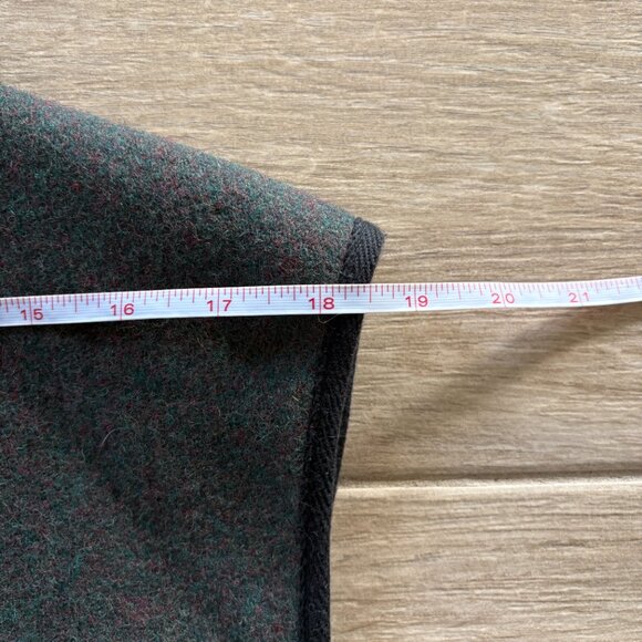 Woolrich Hunting Vest Men's XL Green Black Wool Zip Outdoor Pockets Utility - Picture 11 of 11